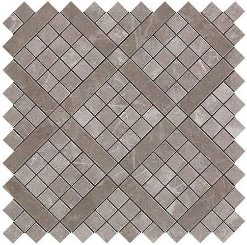 Мозаика Marvel Grey Fleury Diagonal Mosaic 30,5x30,5