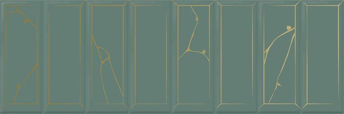 Декор Роса Зеленый 1664-0214 20x60