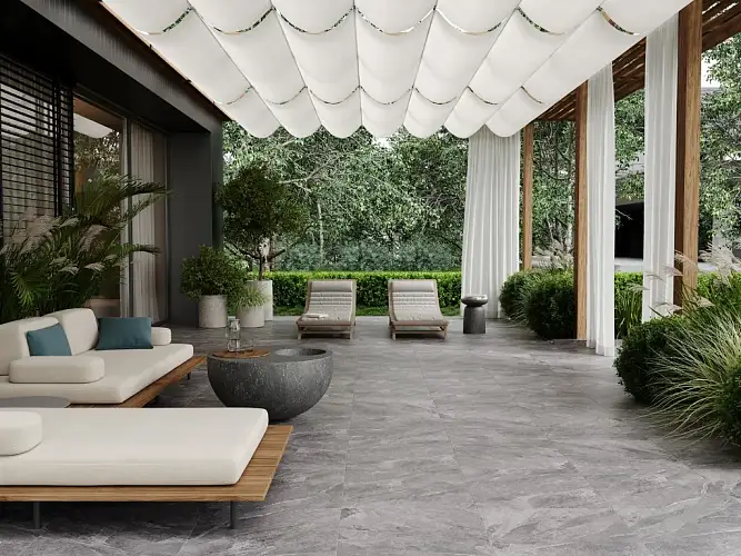 Coastline Темно-Серый A17894 Рельефный Матовый Керамогранит 59,8x59,8