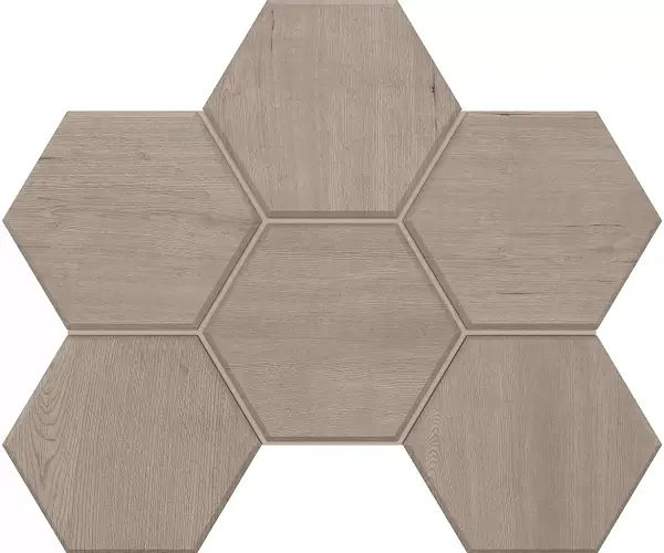 Мозаика Classic Wood CW01 Hexagon Неполированная 25x28,5