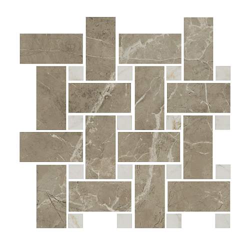 Декор Серенада T038\SG6541 Мозаичный Бежевый Тёмный Лаппатированный 32x32