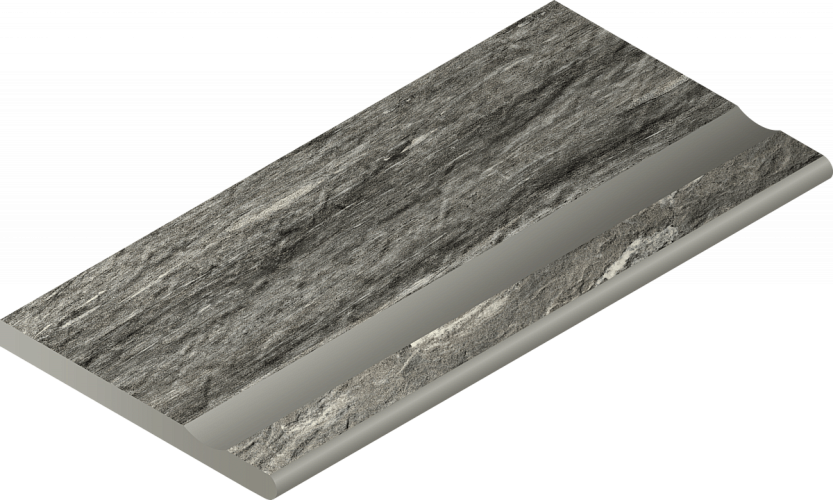 Бортик Skyfall X2 Grigio Svasato Round Nat Закруг с выемкой 620090000696 30x60