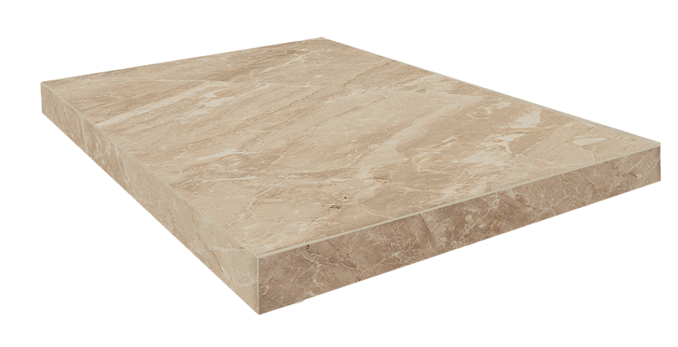 Ступень угловая правая Портофино Беж / Portofino Beige Scal.90 Ang.Dx 33x90