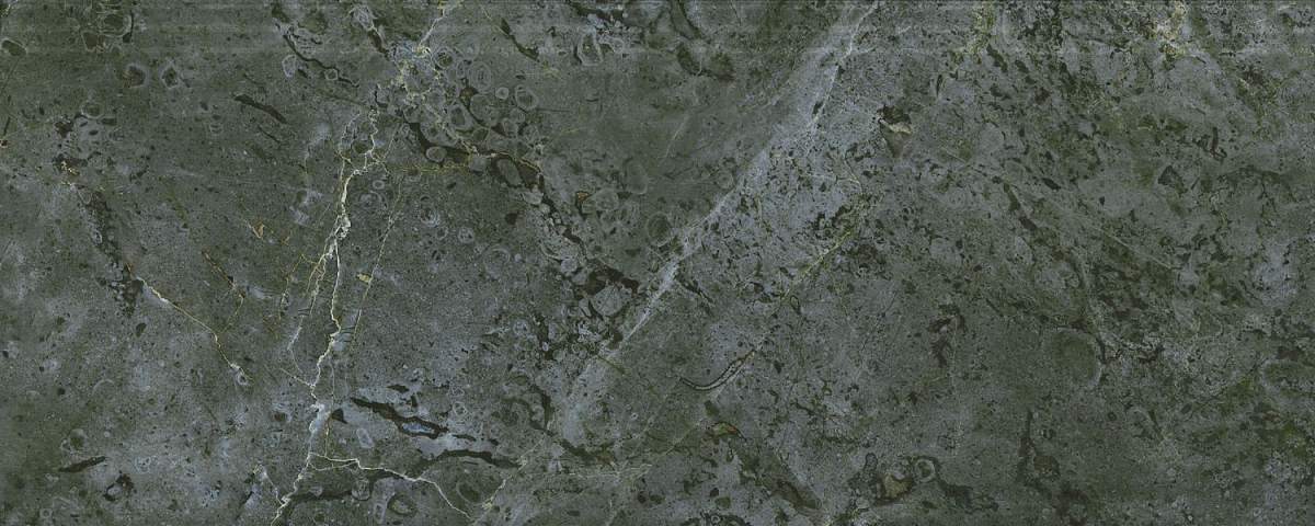 Бордюр Серенада Зелёный Глянцевый Обрезной BDA026R 12x30