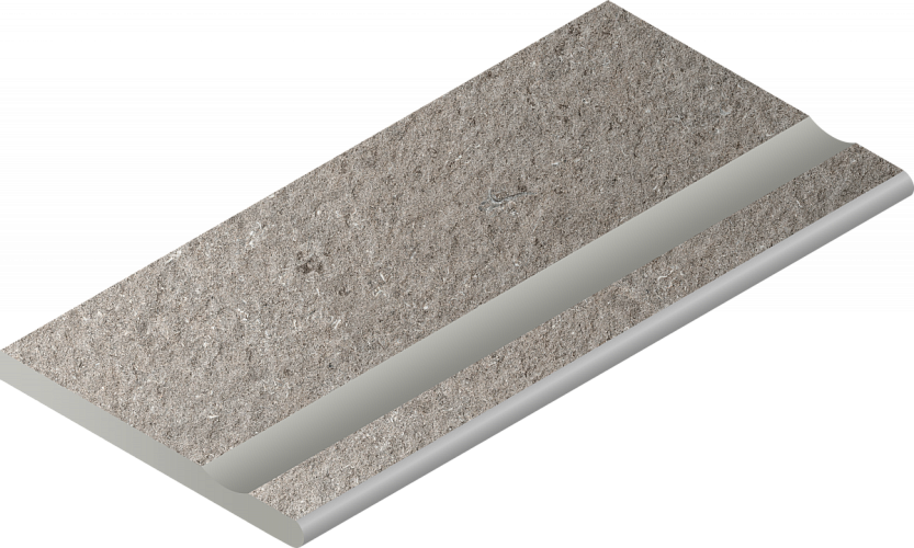 Бортик с выемкой закруглённый фронтальный Discover X2 Grey Bordo Svasato Round 620090001027 30x60