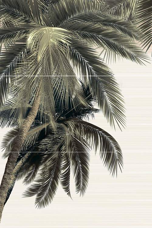 Панно Del Mare Зелёный PWU09DLM3 (из 3-х плиток) Глянцевое 50x74,7