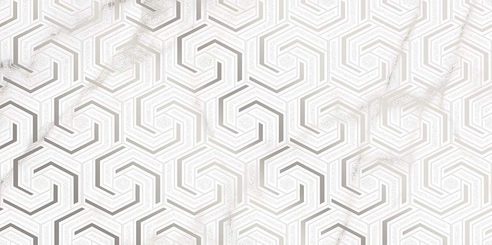 Декор Grigio Серый DWU09GRG007 Глянцевый 24,9x50