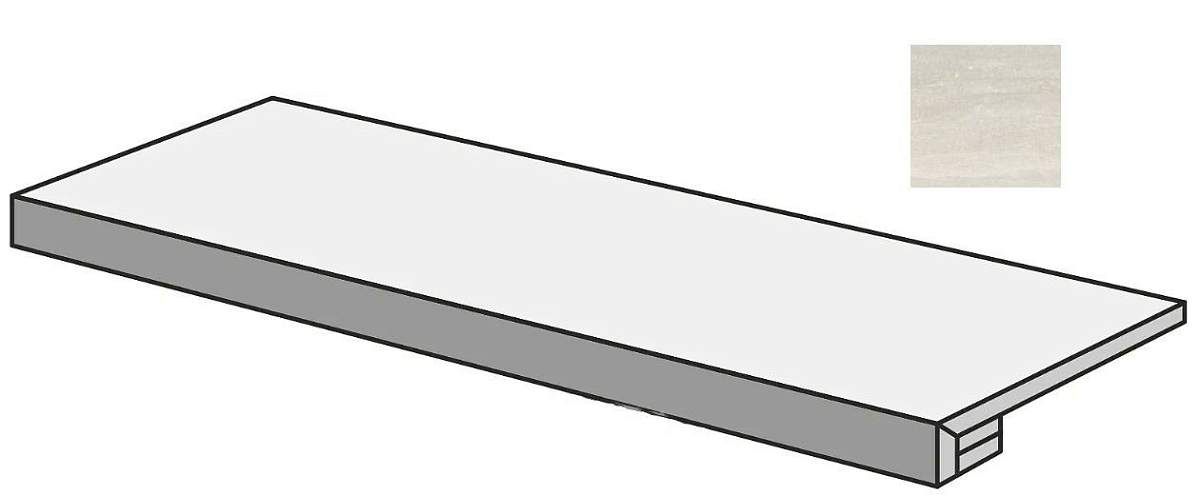 Бордюр Dors.Bianco Vein Cut Gr.Tor.Sq. DR02GT2 33x120