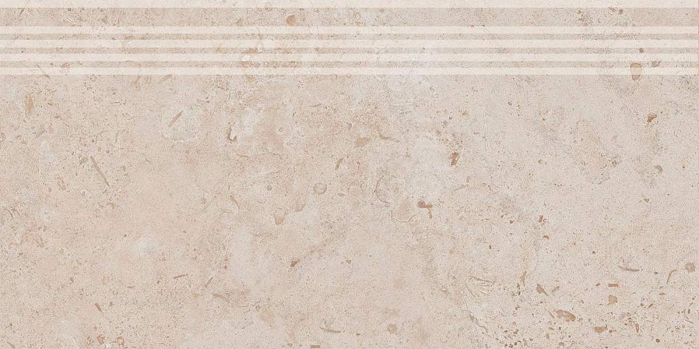 Ступень Про Лаймстоун DD205520R\GR Бежевый Натуральный Обрезной 30x60