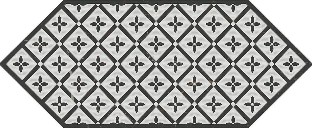 Декор Келуш 5 HGD\A484\35006 Черно-Белый 14х34