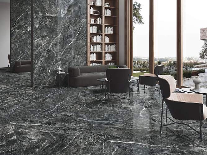 Electra Black Natural Матовый Керамогранит 120x280