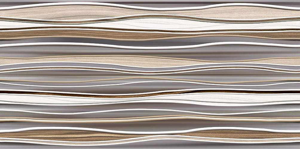 Декор Plesso Коричневый DWU09PLS406 Глянцевый Рельефный 24,9x50