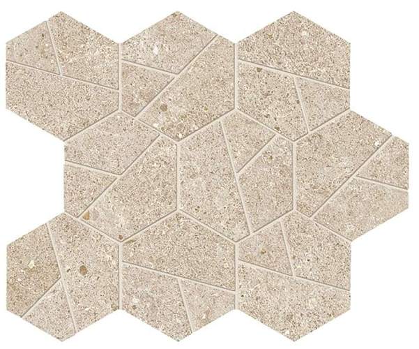 Мозаика Boost Stone Cream Mosaico Hex A7CV 25x28,5