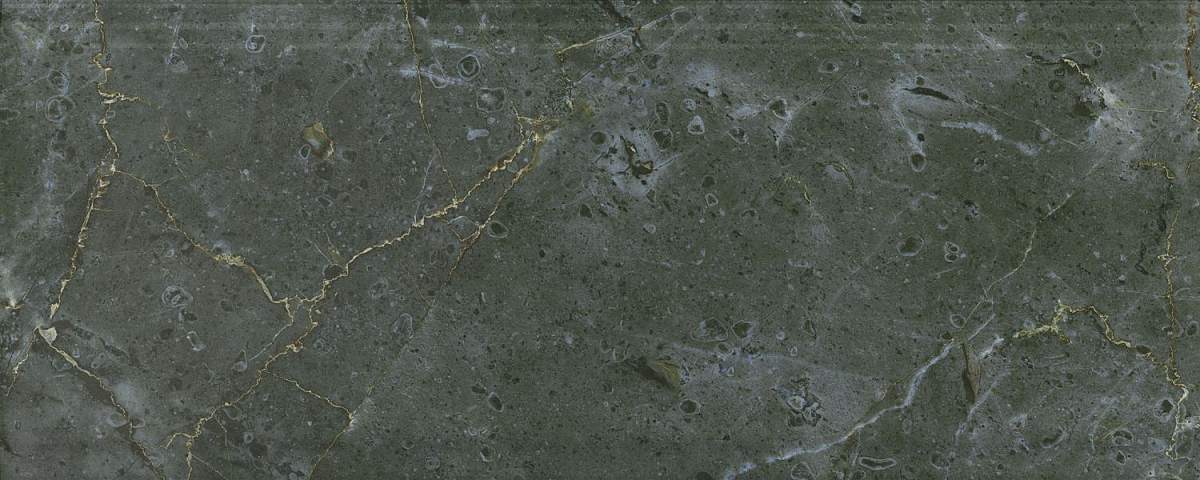 Бордюр Серенада Зелёный Глянцевый Обрезной BDA026R 12x30