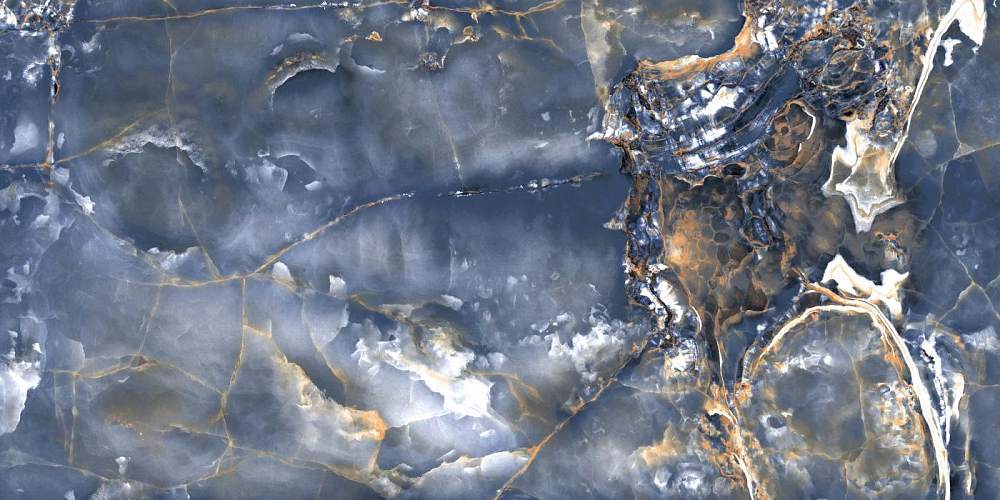 Speranza Gold Light Blue High Glossy Керамогранит 60x120