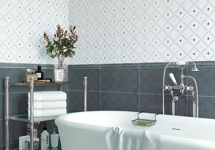 Бордюр Adele Verde BW0ADE24 Глянцевая Рельефная 5x50