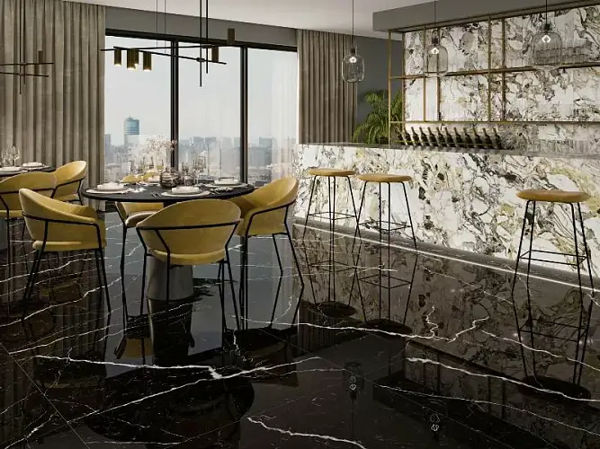 Мозаика Malla Hex Cr. Lux Grotta Oro 22,5x32,5