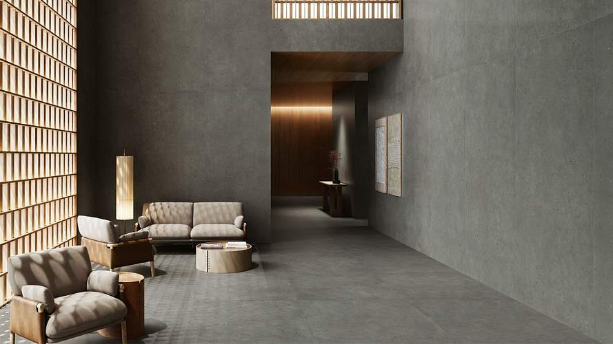 Avangard Black Чёрный Структурированный Керамогранит 60x120