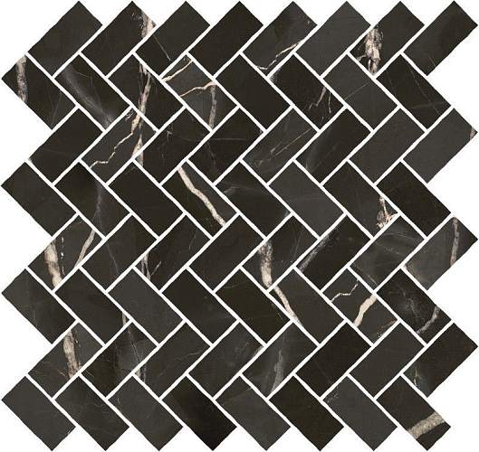 Декор-мозаика Stellaris Absolut Black Mosaico Cross 620110000217 29,7x31,5