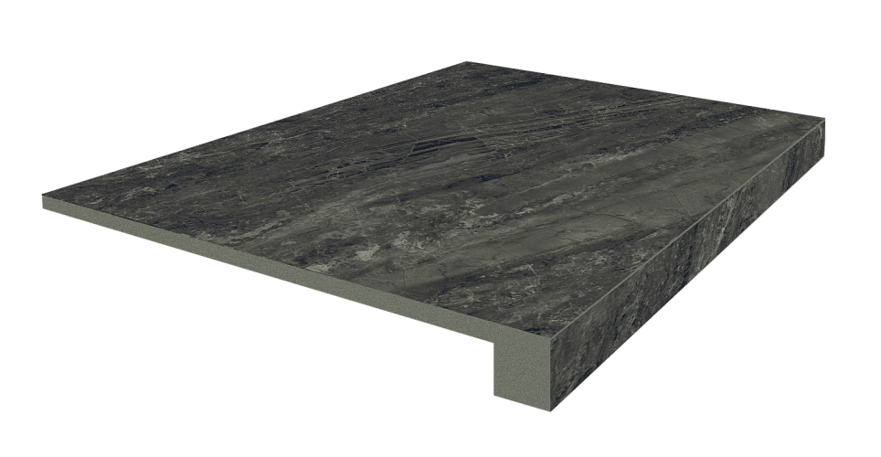 Ступень фронтальная Флоренция Чёрный / Firenze Nero Scal.90 Front 33x90
