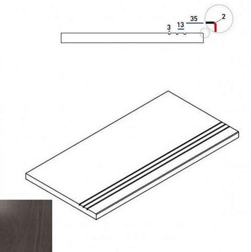 Бортик Contempora Carbon Bor. Grip 620090000235 30x60