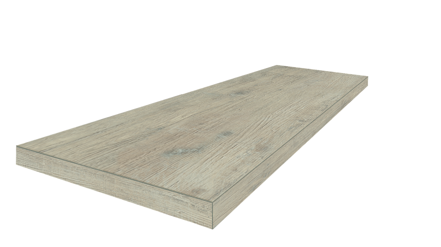 Ступень угловая Брента Уайт Левая / Brenta White 33x90