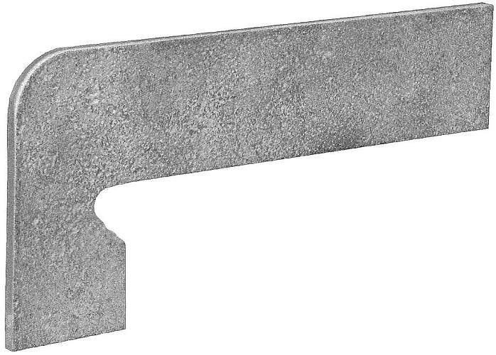 Плинтус Для Ступеней Vega 319 Gris, Левый R9 Матовый 17,5x39,5