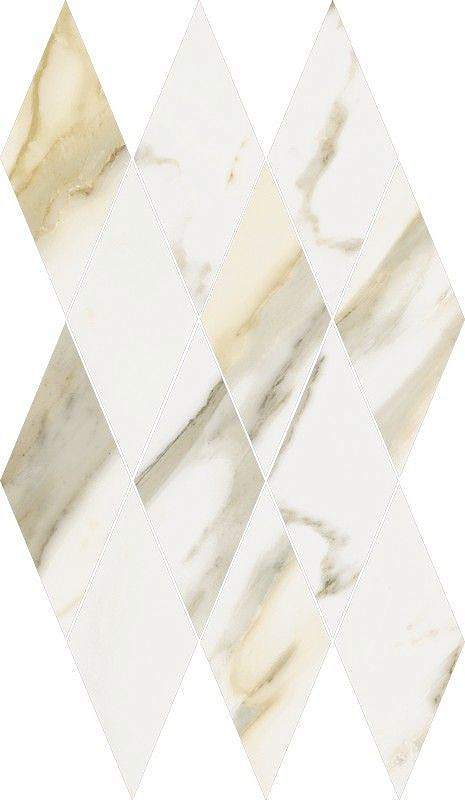 Декор-мозаика Stellaris Calacata Gold Mosaico Diamond 620110000203 28x48