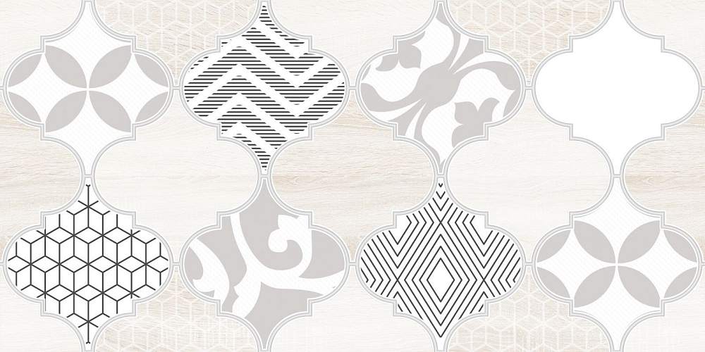 Декор 2 Мореска Бежевый 1641-8626 20х40