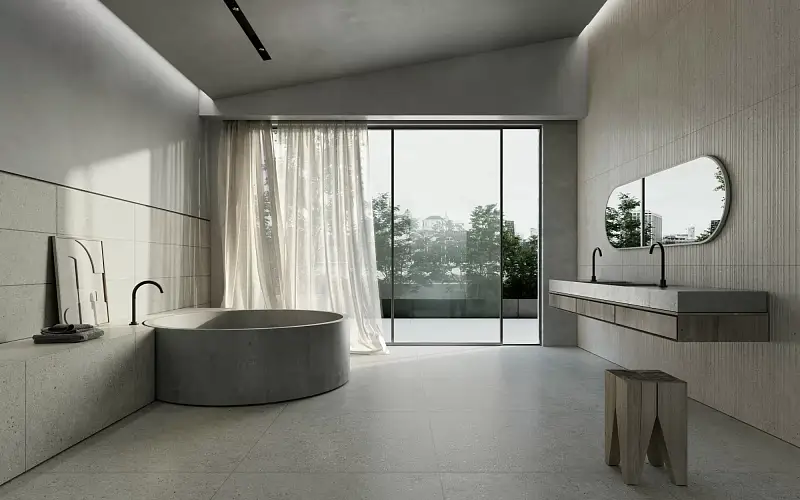 Manhattan Bone Wavy 40296 Матовая Керамика 33,3x100