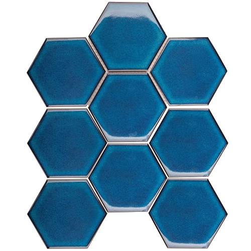 Мозаика Homework Hexagon big Deep Blue JJFQ80048 29,5x25,6