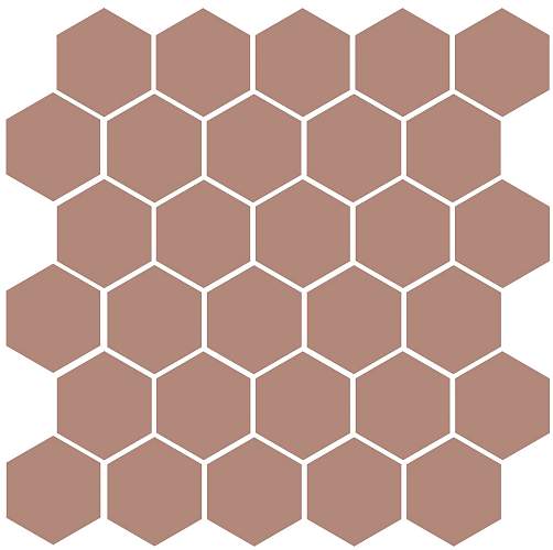 Мозаика Агуста Розовый Матовый (из 30-и частей 5,2х6) Керамогранит 29,7х29,8