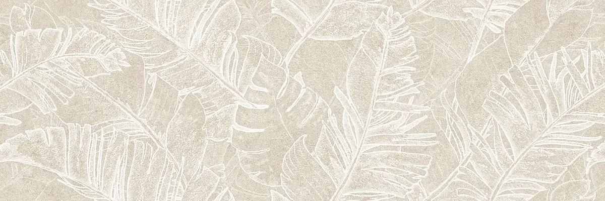 Garden Бежевые Растения TWU3090GAR14R Матовая 30x90