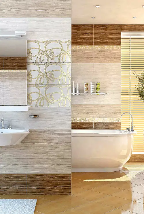 Бордюр Plesso Бежевый BWU53PLS004 Глянцевый 6,7x50