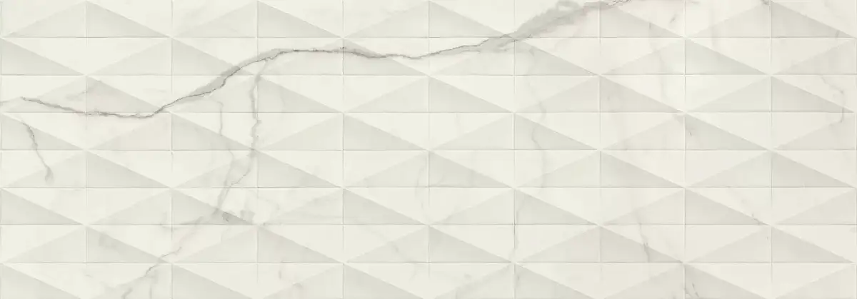 Allmarble Wall M6TD Statuario Struttura Pav Satin 3D Rett 40х120