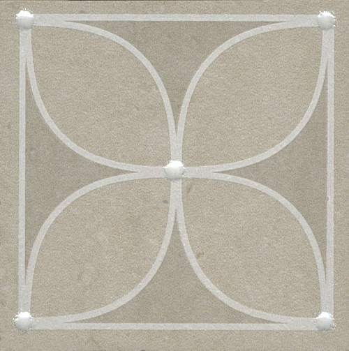 Вставка Туф AZ\A013\SG1712 Бежевый Светлый Матовый 7,7x7,7