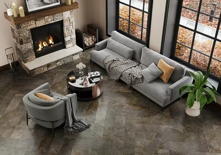 Santorini Black GP2090SNN99L Лаппатированный Керамогранит 20x90