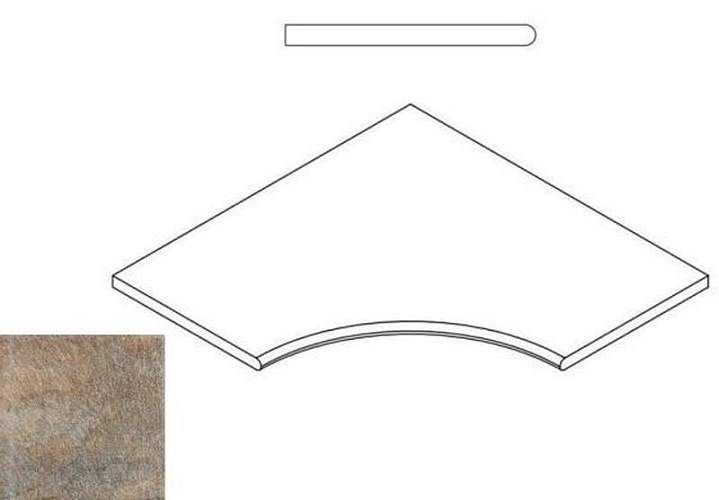 Бортик District Emerald Bor. Ang.Round 30 Угл Закругл 620090000259 60x60