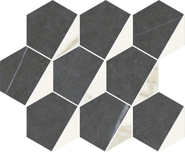 Мозаика Metropolis Hexagon Cold 620110000159 25,4x31