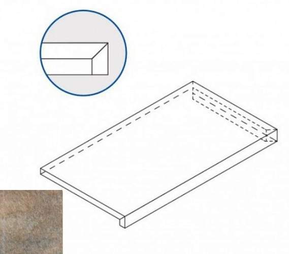 Ступень угловая левая District Emerald X2 Scal. Ang.Dx 620070000713 33x60
