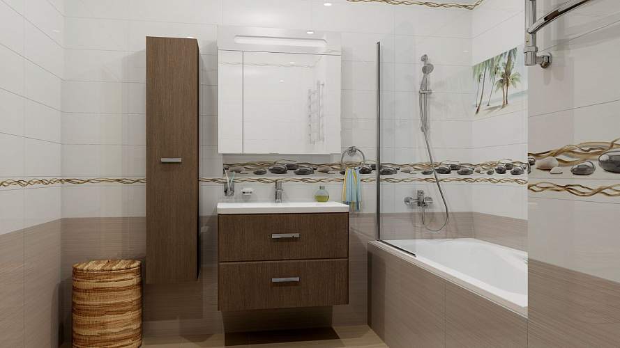 Декор Ailand Многоцветный DWU11ALD404 Глянцевый 20x60