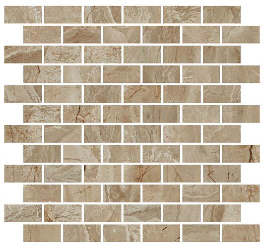 Декор Мозаика Эвора MM13121 Мозаичный Бежевый Глянцевый 30x32