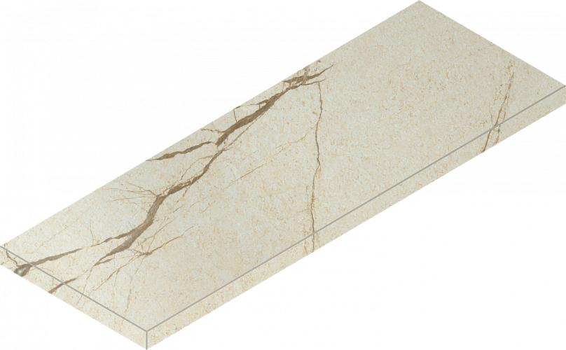 Ступень угловая левая Charme Deluxe Cream River Scal.80 Ang.Sx Nat 620070001635 33x80