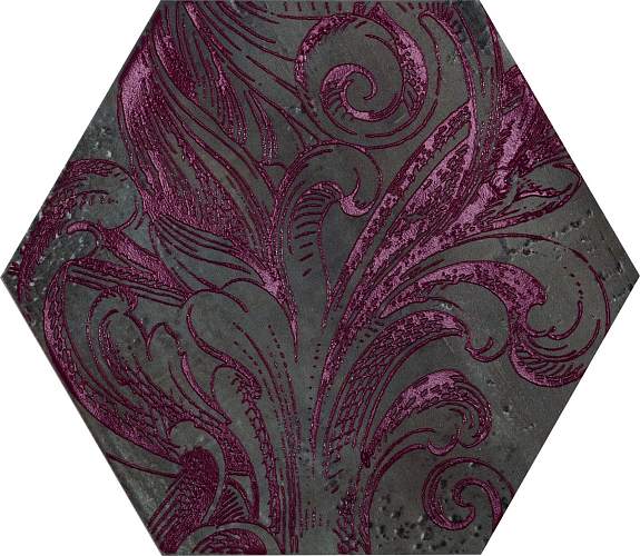 Декор Esagona Fuoridamasco Rosso S/6 24x27,7