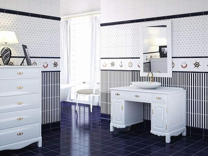 Decor Mix Marine Blanco A019249 20x20