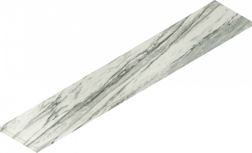 Ступень угловая левая Skyfall Bianco Paradiso Scal.160 Ang.Sx Nat 620070001550 33x160