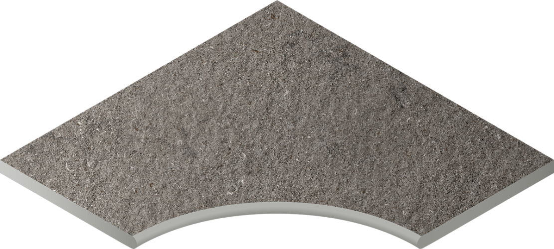 Бортик закруглённый угловой Discover X2 Fume Bordo Svasato Round 620090001037 60x60