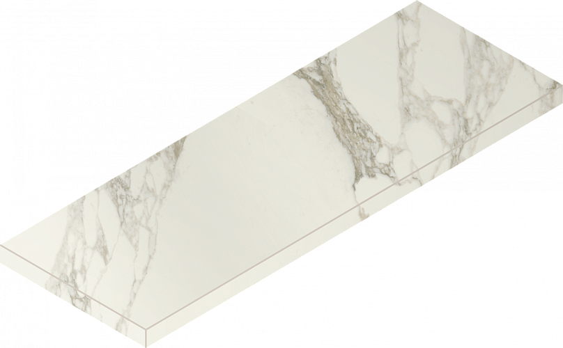 Ступень угловая левая Charme Deluxe Arabescato White Scal.80 Ang.Sx Nat 620070001632 33x80