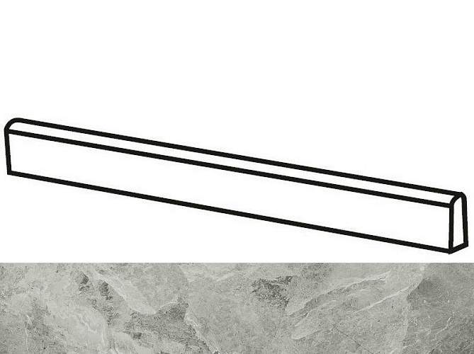 Плинтус Charme Extra Silver Battiscopa 610130004520 7,2x80