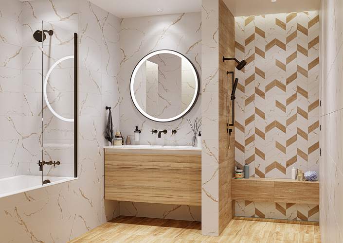 Marmaris Белый GT128VG 25x50